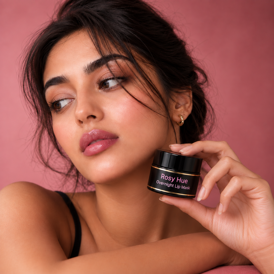 Rosy Hue Overnight Lip Mask - Tinted
