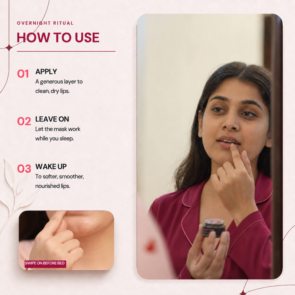 Rosy Hue Overnight Lip Mask - Tinted
