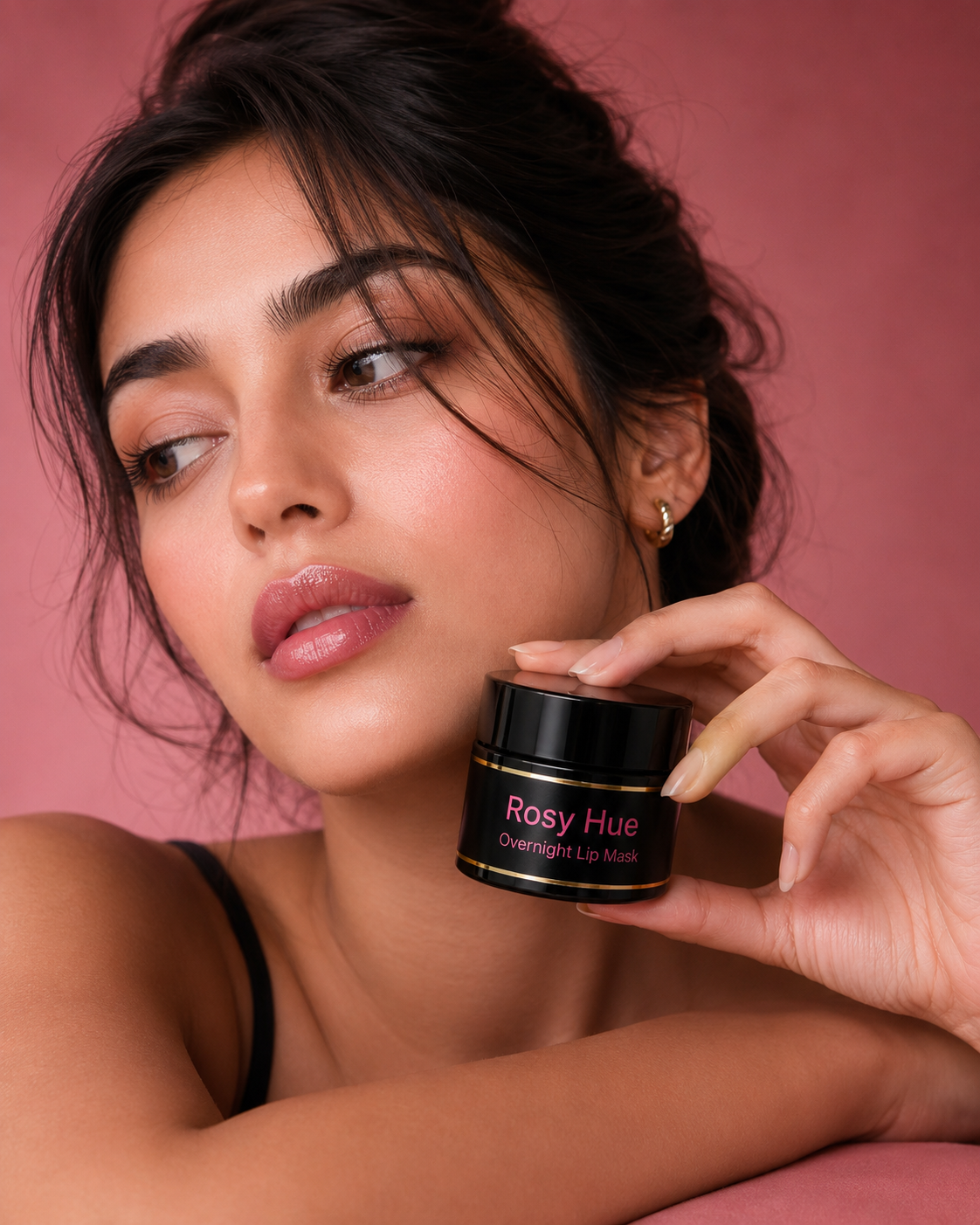 Rosy Hue Overnight Lip Mask - Tinted