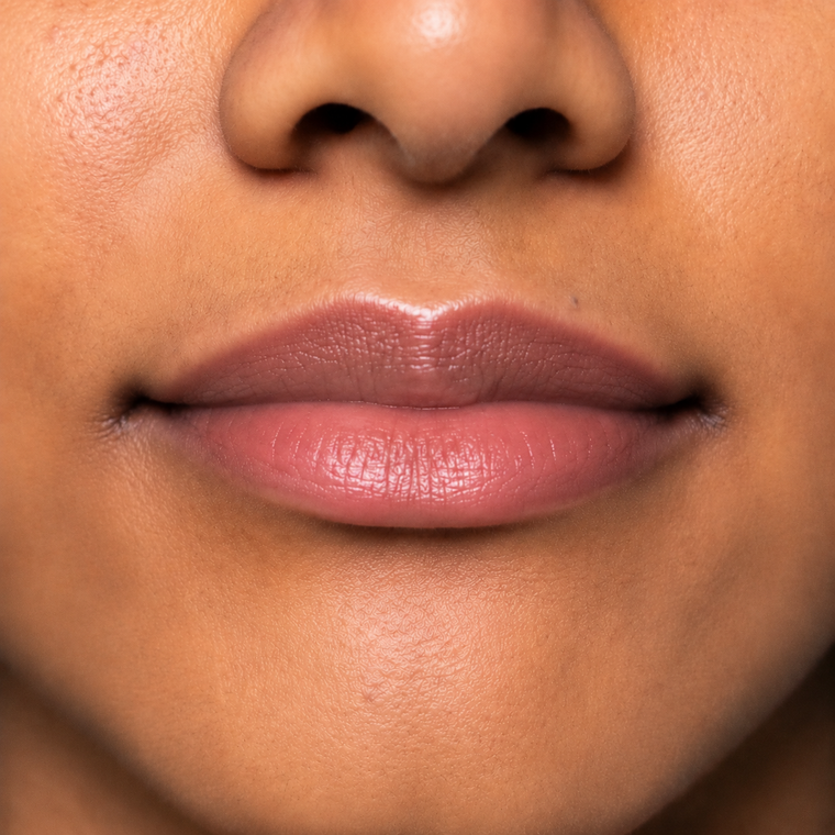 After using Rosy Hue Overnight Lip Mask - Tinted